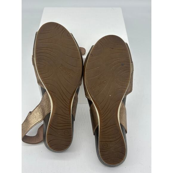 Women's Strappy Bronze Sandals Dansko Size 41 Preowned - Picture 2 of 6